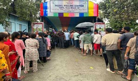 Arunachal Records Pc Voter Turnout Till Am