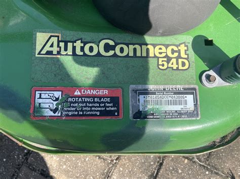 John Deere Auto Connect Mower Deck 54d For Sale In Longwood Fl Offerup