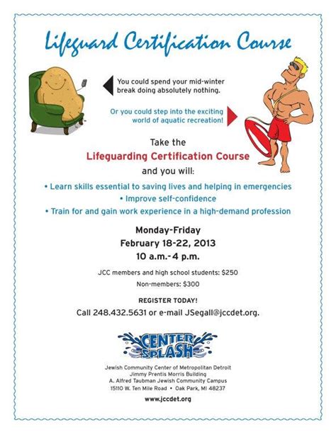 Lifeguard Certification Course Huntington Woods Mi Patch