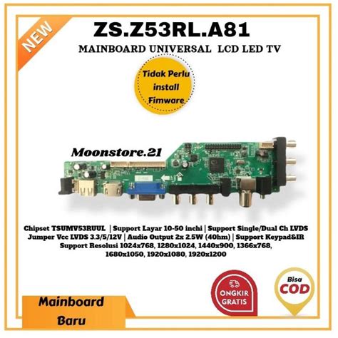 Jual Hot Sale MAINBOARD Z53 LCD LED TV UNIVERSAL CONTROLLER BOARD