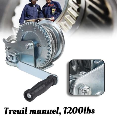 Yaj Treuil Manuel Lbs Avec C Ble En Acier De M Avec Poign E