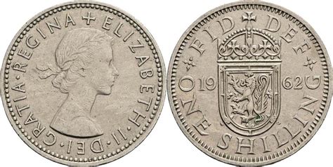 Großbritannien One Shilling 1962 ss MA Shops