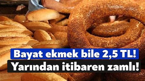 Kocaelide yeni ekmek ve simit zammı 1 Kasım 2022 zamlı fiyat tarifesi