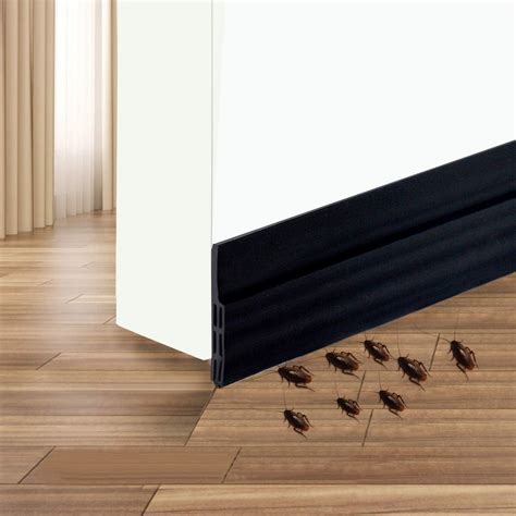 Self Adhesive Door Sweep Draft Stopper Camel Home Weather Stripping Rubber Interior Under Door