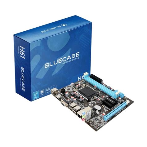 Placa Mãe Bluecase H61 Lga 1155 Ddr3 Hdmi Vga Bmbh61 I2hbx