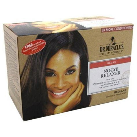 Dr Miracles Relaxer No Lye Regular Kit Pack Of 6