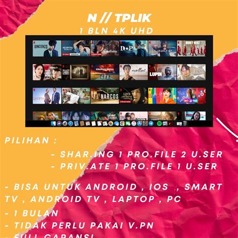 Jual ORIGINAL BERGARANSI NETFLIXX 4K ULTRA HD SHARING PRIVATE 1 BULAN