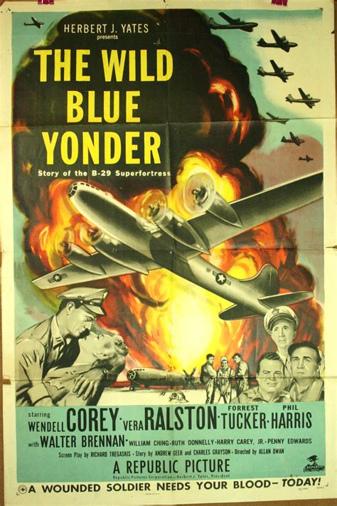 The Wild Blue Yonder I Sheet Movie Poster Original Vintage Movie