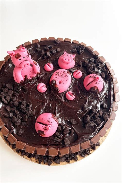 Easy Pig Cake {Fondant Pig Topper} - CakeWhiz