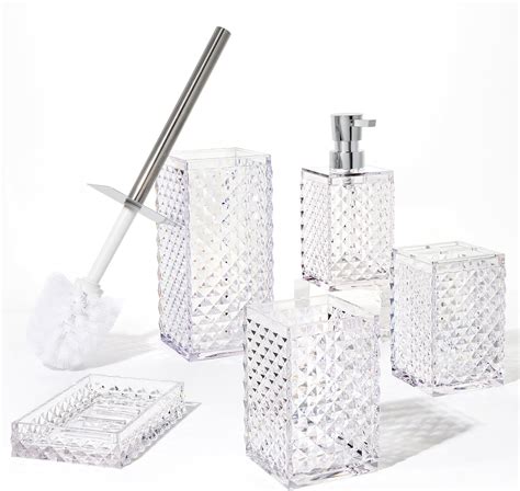 Bathroom Accessories Set 5pcs Acrylic Bathroom Accessories