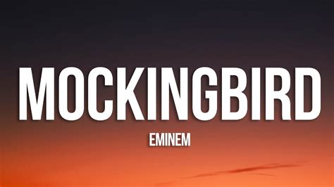 Eminem Mockingbird Lyrics Youtube