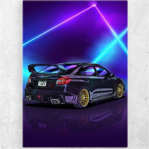 Jdm Street Racing Car Poster Picture Metal Print Paint By Navin