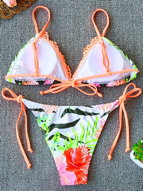 Sexy Bikini Swimsuit Women Swimwear Two Piece Bikini Set Print