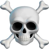 ☠️ Skull and Crossbones Emoji on Twitter Emoji Stickers 13.1