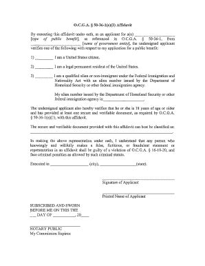 Fillable Online Audits Ga OCGA 50 36 1 E 2 Af Davit Audits Ga Fax