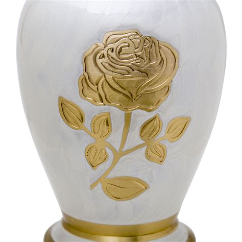 Adult Ivory Rose Cremation Urn Cremation Urns Direct