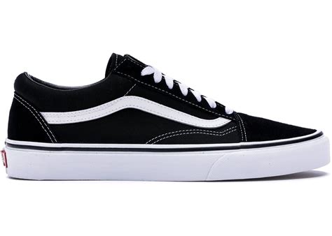 Vans Old Skool Black White White Leather Vans Vans Old Skool Old