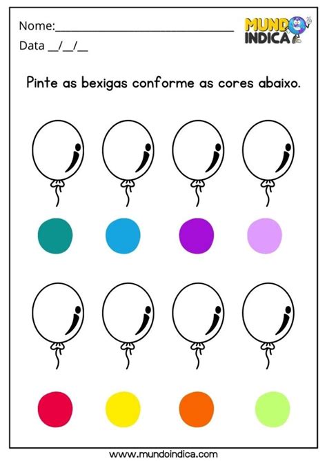 20 Atividades Com Cores Na Educação Infantil Para Imprimir