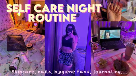 ♡my Self Care Night Routine♡ Uñitas Mascarillas Skincare Journaling