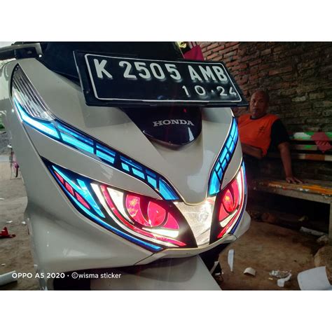 Jual Stiker Lampu SET PCX150 Alis Lampu PCX Sticker Headlamp PCX