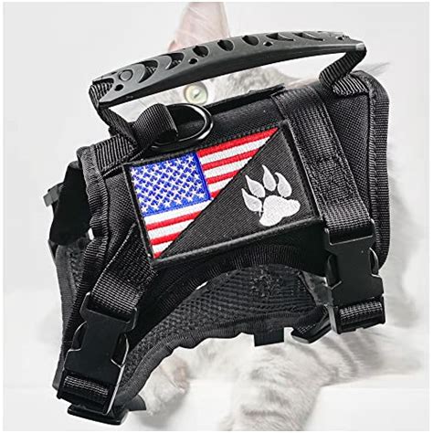 Tactical Cat Harness For Walking Escape Proof Adjustable Military K9