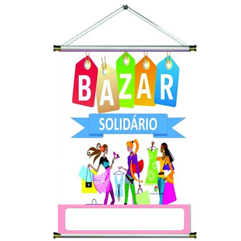 Banner Bazar Solidario X Cm Shopee Brasil