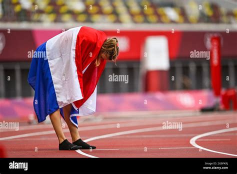 TOKYO JAPAN AUGUST 4 Femke Bol Of The Netherlands Poses With The