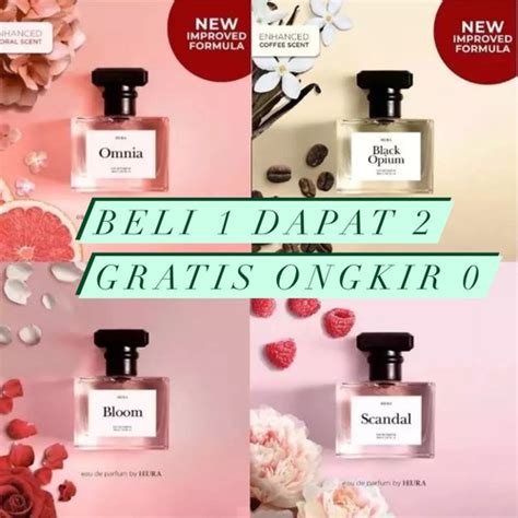 Promo BELI 1 GRATIS 1 PARFUM HEURA SCANDAL BLACK OPIUM BLOOM OMNIA