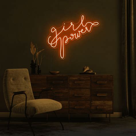 Girl Power Neon Sign Neon Signs For Girls Room Neon Marvels