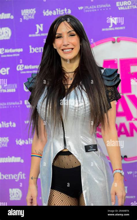 Fani Singer Attended The Mr Gay Spain Gala Posing For The Media During The Pre Event