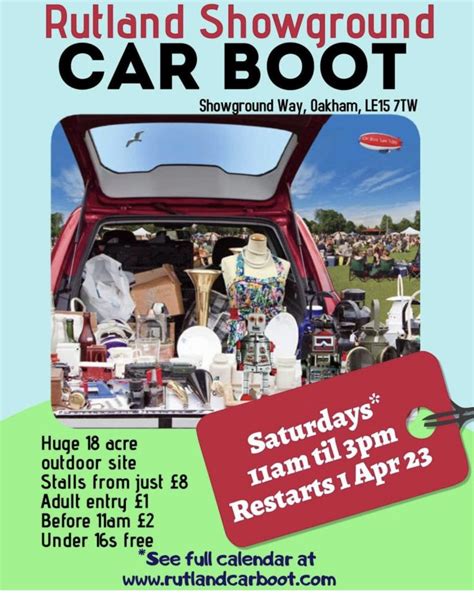 Rutland Showground Car Boot Sale Every Saturday Rutland Agricultural