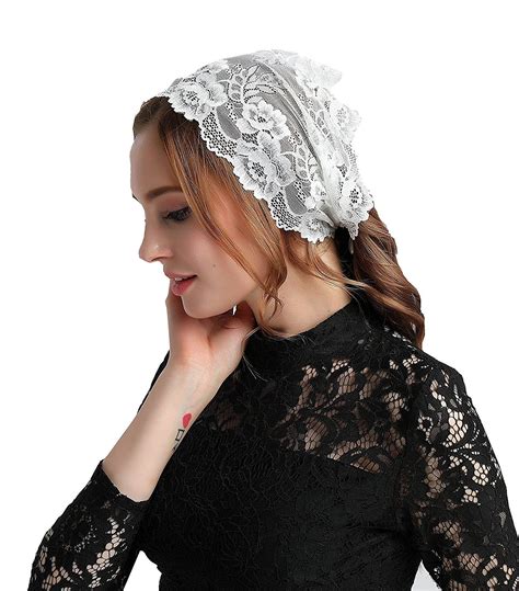 Hotsale Floral Soft Lace Headwrap Lace Headband Headcover Veil V12