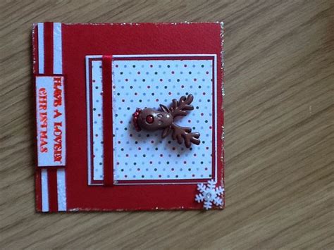 Small reindeer card | Reindeer card, Cards handmade, Cards