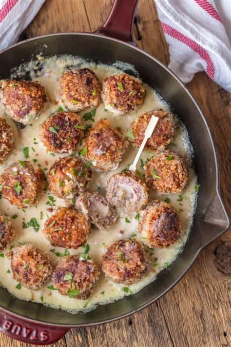 Chicken Cordon Bleu Meatballs With Dijon Sauce Recipe The Cookie