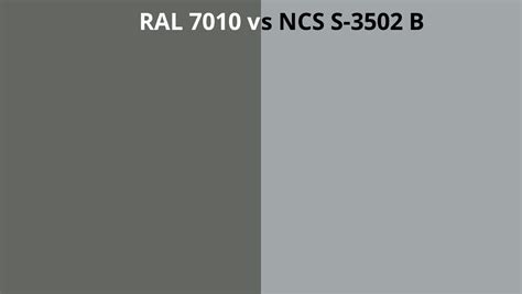 Ral 7010 Vs Ncs S 3502 B Ral Colour Chart Uk