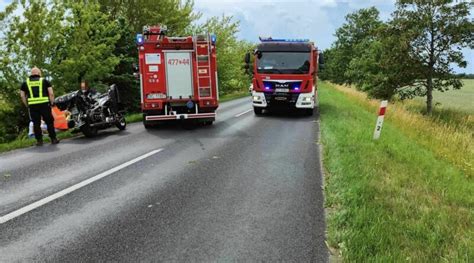 Wypadek w gminie Dygowo Dachował samochód FOTO KołobrzegInfo