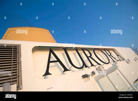 P & O luxury cruise ship Aurora Stock Photo - Alamy