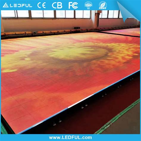 Magical 3D Mirror LED Dance Floor Panels For Wedding Stage Party Show