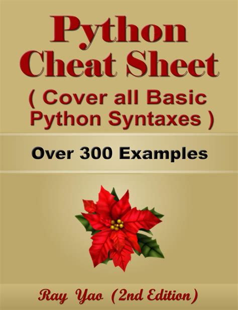 Buy Python Cheat Sheet Guide By Examples Cover All Basic Python