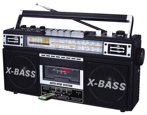 Nueva Radio Grabadora Boombox Estilo Retro Vintage De Los