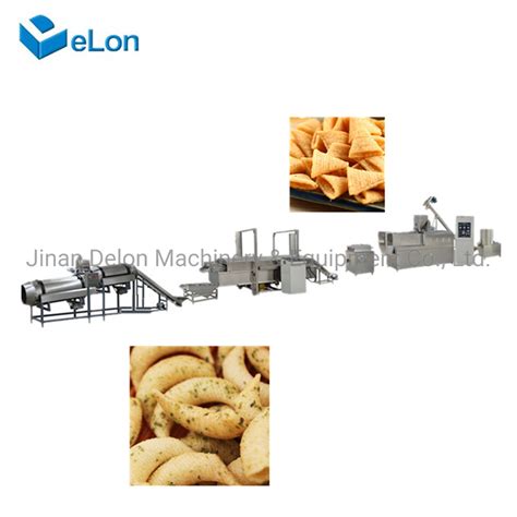 Frying Crispy Corn Bugles Pellets Fried Chips Snacks Food Machine