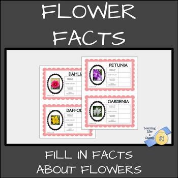 Flower Facts - Research Facts About Flowers by Learning Like a Champ