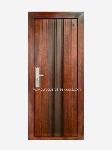 Duroguard Stainless Steel Wood Finish Doors For Home Thickness Mm