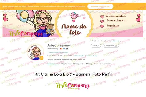 Kit Loja Elo Layout Loja Elo Elo Produtos Especiais