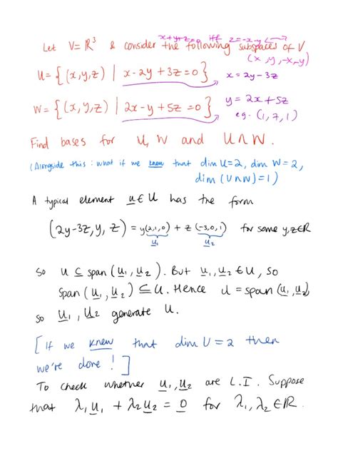 Linear Algebra Notes Pdf