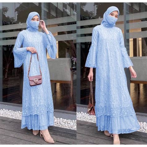 Jual Gamis Biru Langit Terlengkap Harga Terbaru Februari