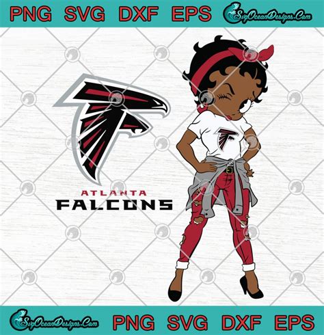 Betty Boop Atlanta Falcons SVG PNG EPS DXF Atlanta Falcons SVG PNG