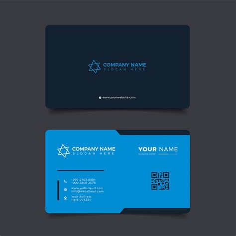 Premium Vector Modern Professional Business Card Design Premium Vector