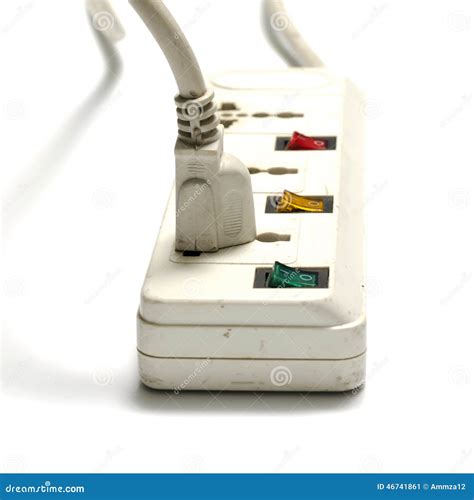 electric multiple socket outlet stock image image  cable multi