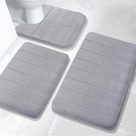 Ensembles De Tapis De Bain En Mousse M Moire De Forme Coordonnante